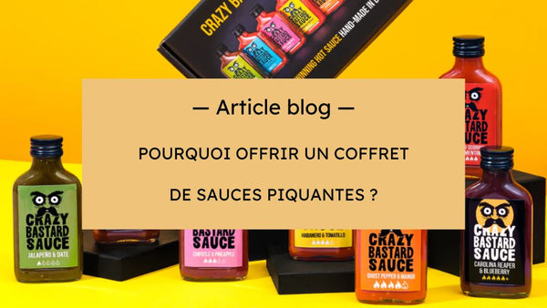 Coffret cadeau 3 sauces piquantes Superhot 3 x 100 ml - Crazy Bastard