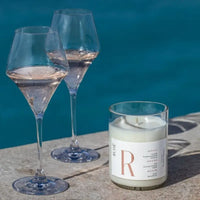 Bougie Rosé Cire de soja végétale 65H 250G - Hersée