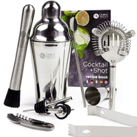 Coffret Cocktail Complet Mélangeur shaker en inox 10 pièces Oak & Steel Hersée Paris 9