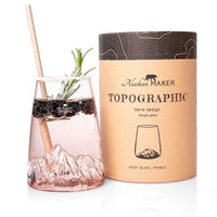 Coffret Verre design Topographic : Mont Blanc - Alaskan Maker Alaskan Maker Hersée Paris 9