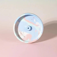 Porte encens artisanal et Made in France en béton multicolore - Hersée