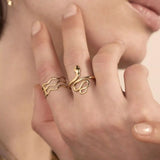 Bague Eva Serpent doré Hersée Hersée Paris 9