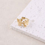 Bague Néréide corail ajouré doré Hersée Hersée Paris 9