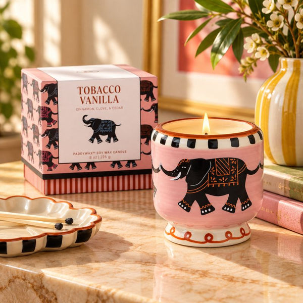 Bougie parfumée A Dopo Éléphant Tobacco & Vanilla - Paddywax Paddywax Hersée Paris 9