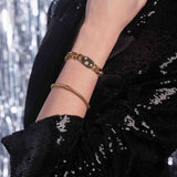 Bracelet jonc Ouroboros doré Hersée Hersée Paris 9
