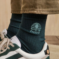 Chaussettes sport mi-mollet bouclette coton recyclé - Faguo Faguo Hersée Paris 9