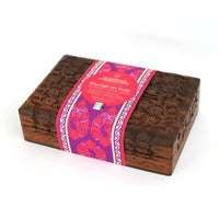 Coffret Voyage en Inde bois sculpté 2 infusions bio - Comptoir d’Herboristerie Comptoir d'Herboristerie Hersée Paris 9