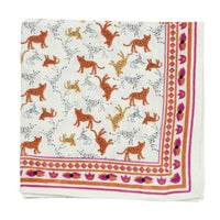 Foulard carré 100×100 grand format en coton imprimé - Bonheur du Jour Paris Bonheur du Jour Paris Hersée Paris 9
