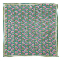 Foulard carré 100×100 grand format en coton imprimé - Bonheur du Jour Paris Bonheur du Jour Paris Hersée Paris 9