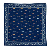 Foulard carré 100×100 grand format en coton imprimé - Bonheur du Jour Paris Bonheur du Jour Paris Hersée Paris 9