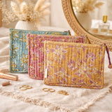 Pochette matelassée en coton imprimé main - Bonheur du Jour Paris Bonheur du Jour Paris Hersée Paris 9