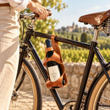 Porte-bouteille Vélo cuir La Bouclée Originale 75 cl Gold - La Bouclée La Bouclée Hersée Paris 9