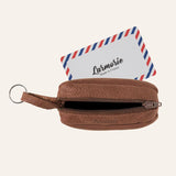 Porte-monnaie compact Charles en cuir nubuck - Larmorie Larmorie Hersée Paris 9