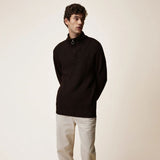 Pull camionneur Ardenne homme col zippé laine côte perlée - Faguo Faguo Hersée Paris 9
