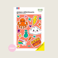 Stickers rétro-réfléchissants vélo & casque - Rainette Rainette Hersée Paris 9