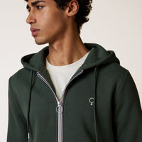 Sweat à capuche zippé Mesnil coton recyclé - Faguo Faguo Hersée Paris 9