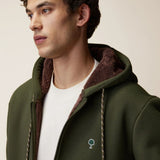 Sweat à capuche zippé Meygal sherpa molleton coton - Faguo Faguo Hersée Paris 9