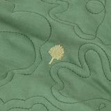 Sweat matelassé Bussy col rond vert coton recyclé - Faguo Faguo Hersée Paris 9
