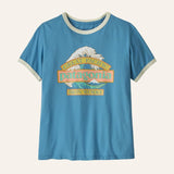 T-shirt femme Great Waves Ringer Tee coton bio - Patagonia Patagonia Hersée Paris 9