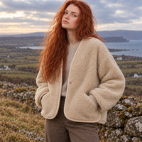 Veste en laine bouclée Folka Jacket Ultralight - Coldbreaker Coldbreaker & Sheep by the Sea Hersée Paris 9