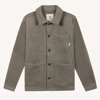 Veste Lorge laine mélangée boutonnée - Faguo Faguo Hersée Paris 9