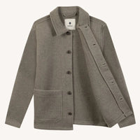 Veste Lorge laine mélangée boutonnée - Faguo Faguo Hersée Paris 9