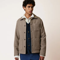 Veste Lorge laine mélangée boutonnée - Faguo Faguo Hersée Paris 9